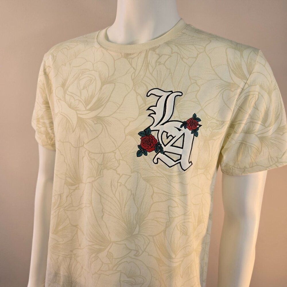 Los Angeles Rose Graphic Tee Shirt RGSTR Size Medium
